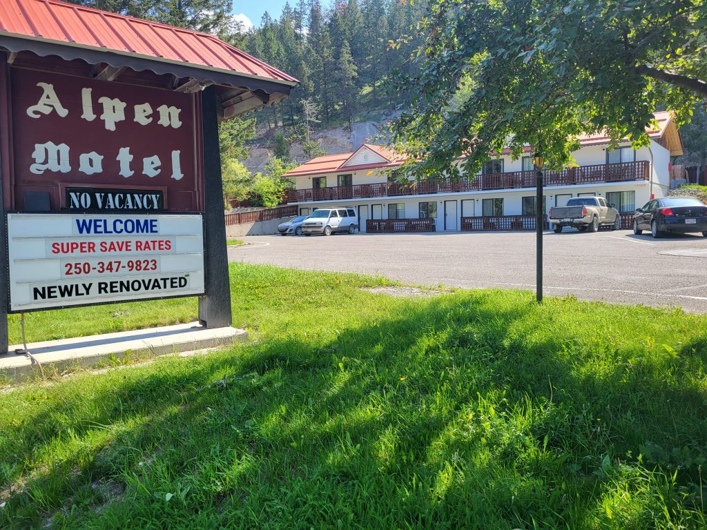 Alpen Motel in Radium Hot Springs British Columbia