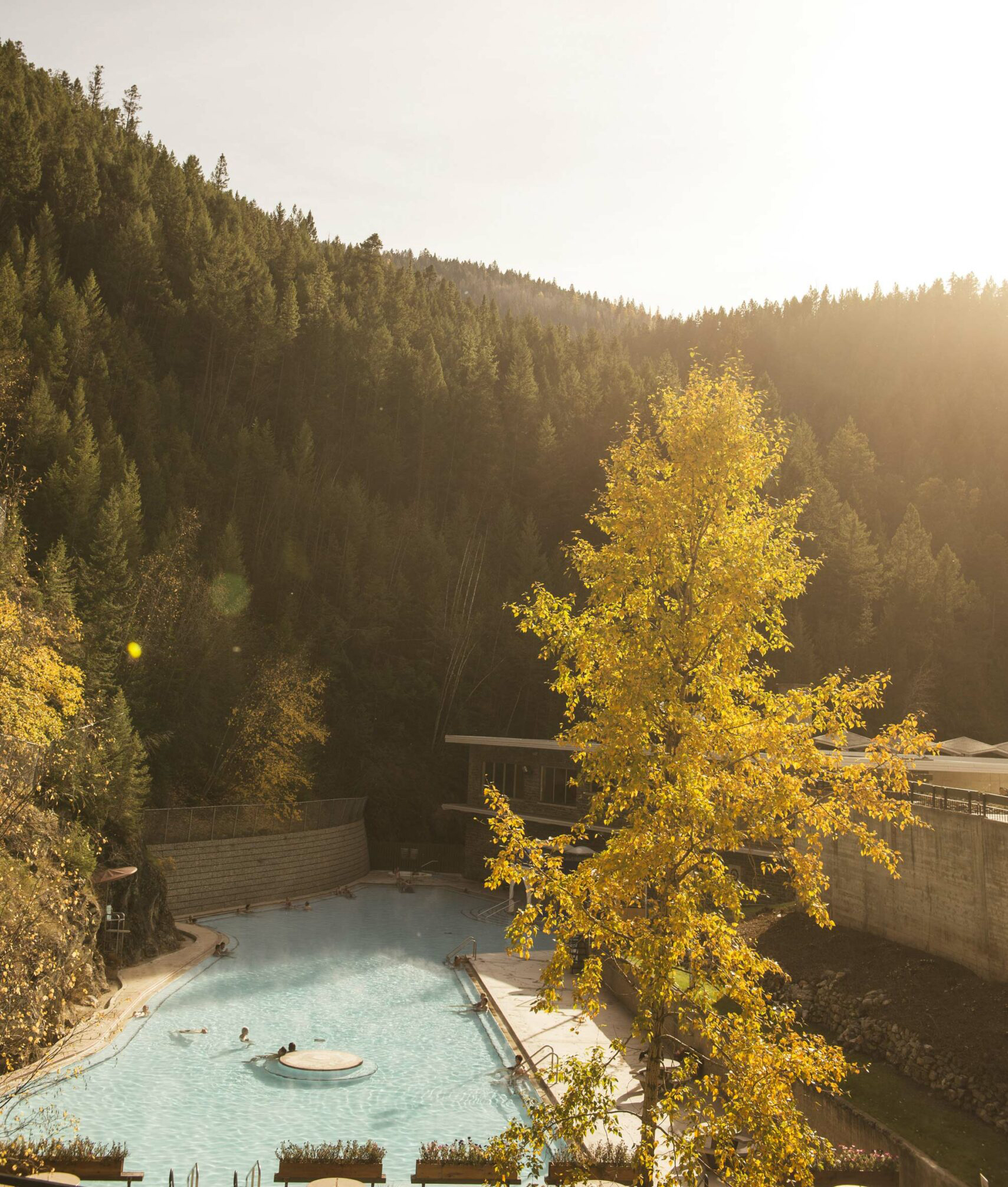 Hot spring pool at Radium Hot Springs
